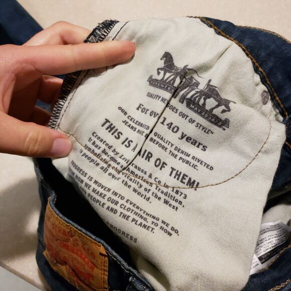 Levi's Men's 505 Blue Denim Medium Wash Pockets Straight Leg Jeans Sz W30 x L32 - Picture 9 of 9